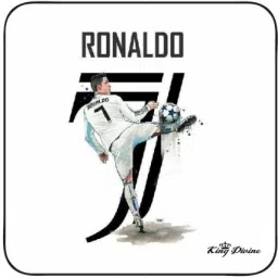 Kingdivine FOOTBALLER PLAYER RONALDO CR7 WHITE PRINTED MOUSE PAD Non Slip Base Mousepad-image-41