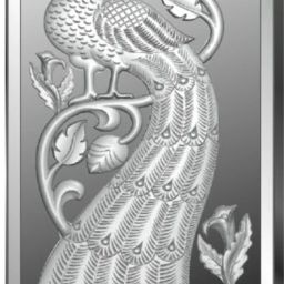 BIS Hallmarked Peacock Engraved (PB-100G33) S 999 100 g Silver Bar-image-41