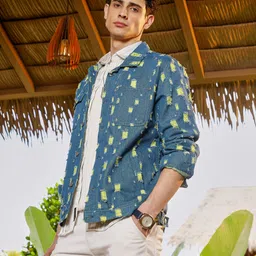 campus sutra Men Printed Jacket-picture-5