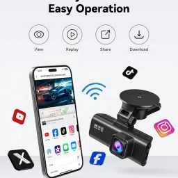 redtiger Dash Camera For Cars, 4K/2,5K HD Dual Dash Cam Dashboard Camera System image 4