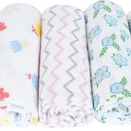 Animal, Cartoon, Printed Single Swaddling Baby Blanket forAC Room-image-1