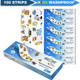 Kids Band Aid (Pack of 100 Plasters) Adhesive Band Aid-17