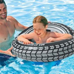 Big Size Black Tire Swimming Pool Tube for Adults Inflatable Pool Float Inflatable Swimming Safety Tube-17
