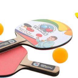 Table Tennis with Elastic Soft Shaft for Adults and Kids Indoor Outdoor Play Multicolor Table Tennis Racquet-image-55