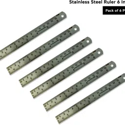 Steel Ruler 6 Inch (Pack of 6 Pcs.) Ruler-image-34