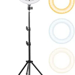 JAMMY ZONES Big Selfie Ring Light 10" with 7ft Tripod Stand for video,Reels Studio J96 Ring Flash-10
