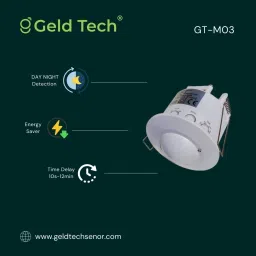 Geld Tech Microwave Motion Sensor False Ceiling | detects humans | Pack of 5 Wired Sensor Security System image 3