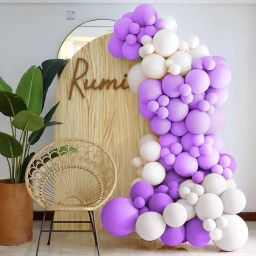 Solid 50pcs Pastel Balloon Garland Kit For Birthday, Wedding, Aniversary Party Balloon-26