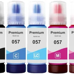 Gedi 057 Refill Ink Compatible for L8050, L18050, L8150W Printers Black + Tri Color Combo Pack Ink Bottle-image-73