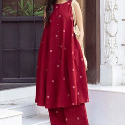 divastri Women Cotton Rayon Kurta Palazzo Set-picture-32