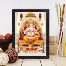 Lord Ganesha Table Top Small Size Photo Frame 7/9 Inch Religious Frame-image-87