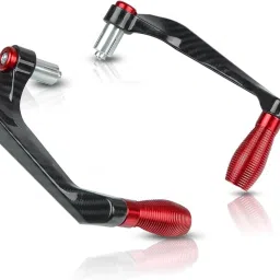 Bike Protector Carbon Red Metal Body Protection Handlebar Hand Guard-18