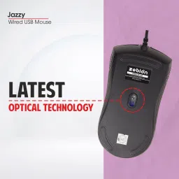 zebion Jazzy Gaming Mouse with RGB Light, Adjustable DPI 800/1000/1800, Wired Ambidextrous Optical Gaming Mouse image 4
