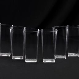 (Pack of 8) Square White Plastic Glass Glass Set Water/Juice Glass-image-23
