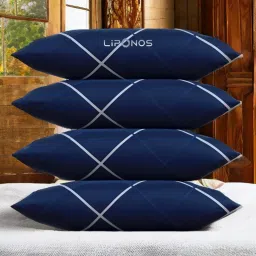 LUXURY Cotton Solid Sleeping Pillow Pack of 4-91
