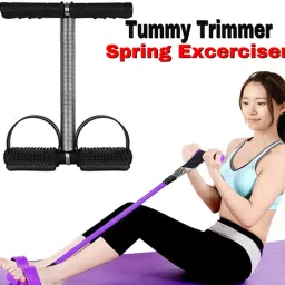 Spring Tummy Trimmer For Fat Burning & Weight loss Exercises Ab Exerciser(Black) Ab Exerciser-16