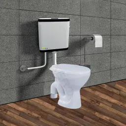 Premium Quality Ceramic Toilet Seat With Slim Flush Tank S Trap Floor Mounted Western Commode-11