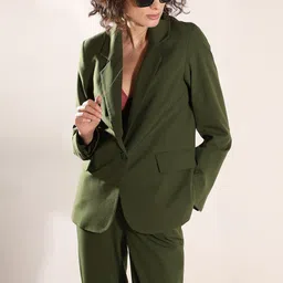 vero moda Women Solid Single Breasted Casual Blazer-picture-41