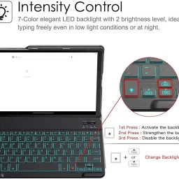 Proelite Magnetic Detachable Wireless Bluetooth Keyboard Bluetooth Standard Tablet Keyboard Compatible with Desktop, Laptop, Mac image 2