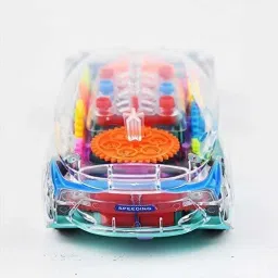 mega star 3D with 360 Degree Rotation, Gear Simulation Mechanical Sound and Light Car Toy image 2