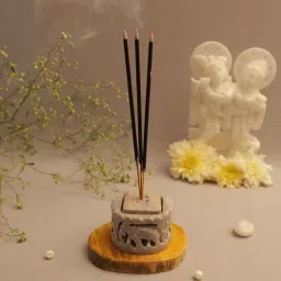 Grey Stone Incense Holder by Katkaria Creations-picture-13