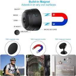 Bzrqx CCTV Camera Audio and Video Live Feed WiFi Cell Phone App Wireless Recording Security Camera image 5