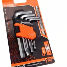 yellow tommy 9 PCS Hex Key Set | Hardened Steel | DIY Tool Kit Allen Key Set image 4