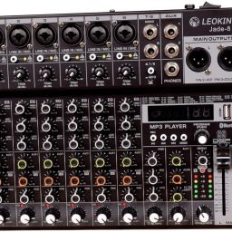 8 Channel Professional Mixer Console 6 XLR + 2 Mono,2 XLR Output,2 Aux Input Powered Sound Mixer-6