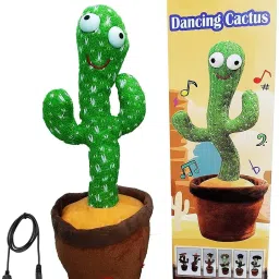 Dancing Cactus Talking Plush Toy with Singing & Recording Function Rechargeable-22