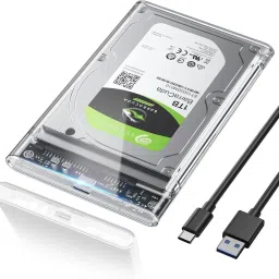 Sancy USB Type-C Hard Drive Enclosure – External HDD/SSD Case for 2.5" Drives 2.5 inch Hard Disk Enclosure image 2