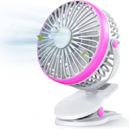 CITRODA 4000mAh Rechargeable Clip Desk Mini Fan, Portable Table Fan,USB Fan Clooing Fan Mini Handheld Fan,Portable Fan USB Rechargeable, Small Pocket Fan USB Fan-21