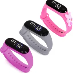 HYPERLEX 3 COMBO Stylish Digital LED Bracelet Band Wrist Watch for Kids, Boys & Men-image-91