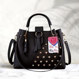 Women Black Messenger Bag - Extra Spacious-image-73