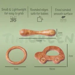tinigreen CarRing Dumbbell Teether image 2