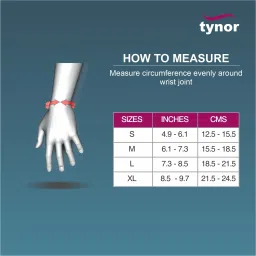tynor Wrist Splint Ambidextros, Grey, Large, 1 Unit Wrist Support image 4