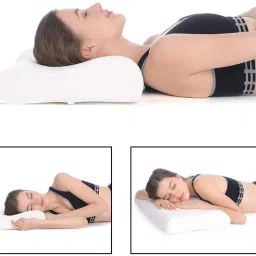 Memory Foam, Foam, Foam Solid Orthopaedic Pillow Pack of 1-image-69