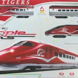 sr toys Tigers Bullet Train Set with Light and Sound & Track High Speed Electric image 5