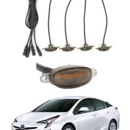 4 LED Front Grill Led Lights Amber Lights DRL For Prius-Toyota-2012 Parking Light Car, Van LED for Toyota (12 V, 12 W)-image-60