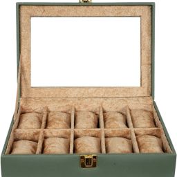 Watch Box Organizer PU Leather Watches Display Case Storage Box Watch Box-image-10