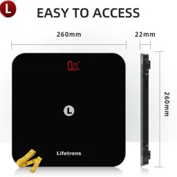 Lifetrons Thin Plus BMI Bluetooth Digital Body Weight Scale with Measuring Tape Weighing Scale image 2