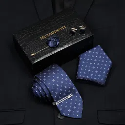 MUTAQINOTI Silk Tie & Cufflink-image-92