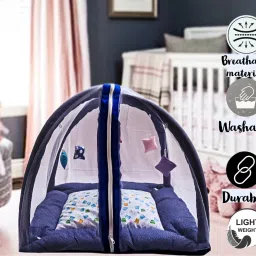Cotton Infants Washable Baby Play Gym wit Mosquito Net, Bedding Set for New Born Babies 17 Mosquito Net-12