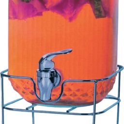 Glass Cold Water Beer Dispenser, Clear, Beverage Drink Dispenser with stand 4L Bottom Loading Water Dispenser-image-50