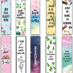 Bookmarks For Book Lovers Set Of 10 Pcs Specially Designed Quotes Theme Printed Bookmark Bookmark-5