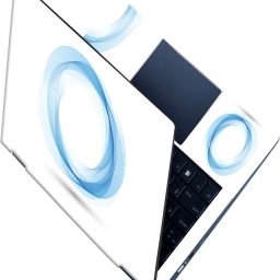 SCOTLON _All Panel_Blue round wave_ Vinyl Laptop Skin Compatible for 15.5 inch-image-63