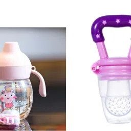 Little Baby Sipper/ Sippy Cup 280ml, Anti-Spill Soft Silicone Spout-image-56