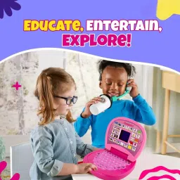 sabirat Learning Laptop Toy With Led Display & Music Effect For Kids, Battery Operated image 4