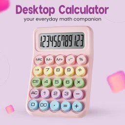 Colorful Calculator,Pink Basic Calculators with Big Buttons Easy to Press Mechanical Switch Calculator Basic Calculator-picture-24