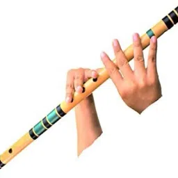 C Natural Base Right Hand Bamboo Flute/Bansuri Size 19 Inches Bamboo Flute-16