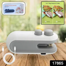 Portable Sealing Machine 2 in 1 USB Rechargeable Magnetic Heat Sealing 014 Hand Held Heat Sealer-21
